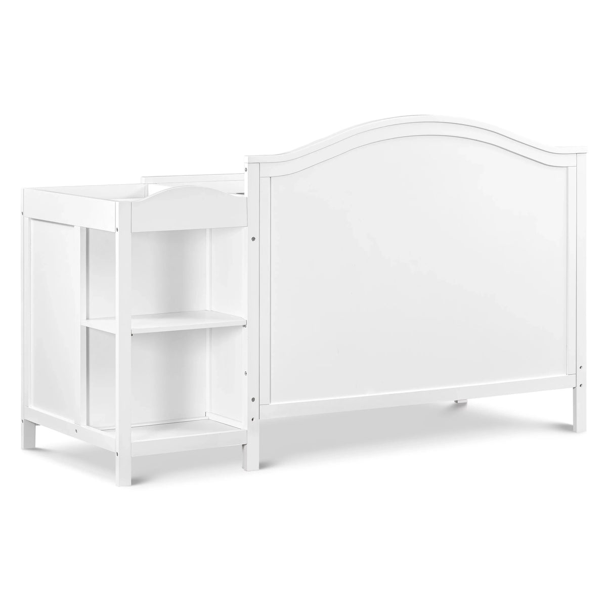 and White 4-in-1 Convertible Combo Charlie Crib in DaVinci Changer