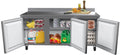 in. Cu. Refrigerator Steel, KoolMore Stainless 72 ft. Worktop 16.9 in Door Three Commercial