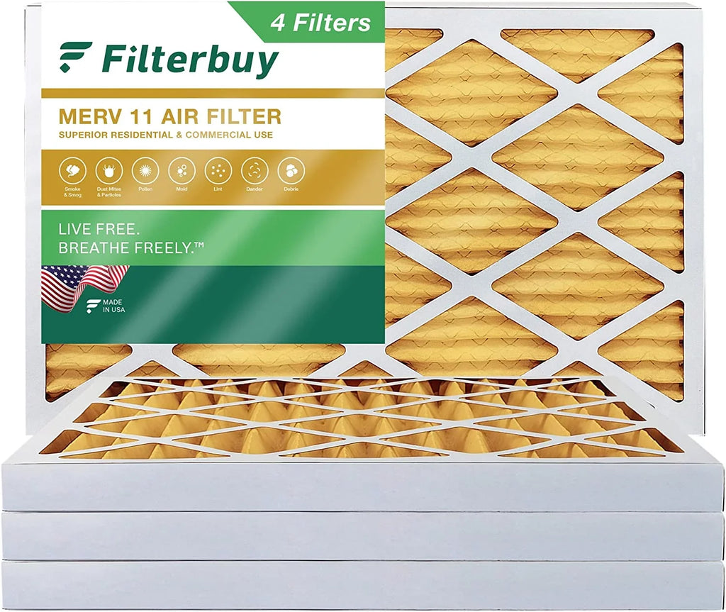 11 Filterbuy HVAC Furnace AC 12x36x2 Filters Air (4-Pack) MERV Pleated