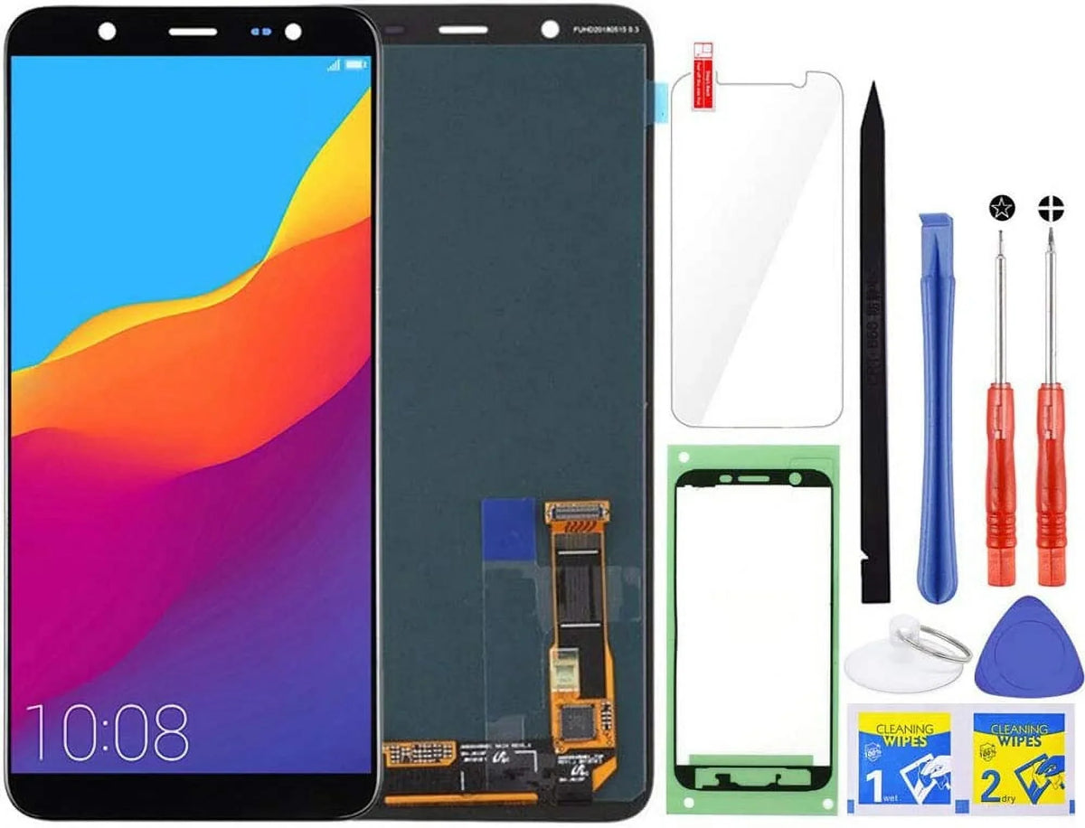 Screen J810 Digitizer LCD Screen Display 2018 J8 Galaxy embly 6.0" for Touch (Black) Replacement J810F/DS