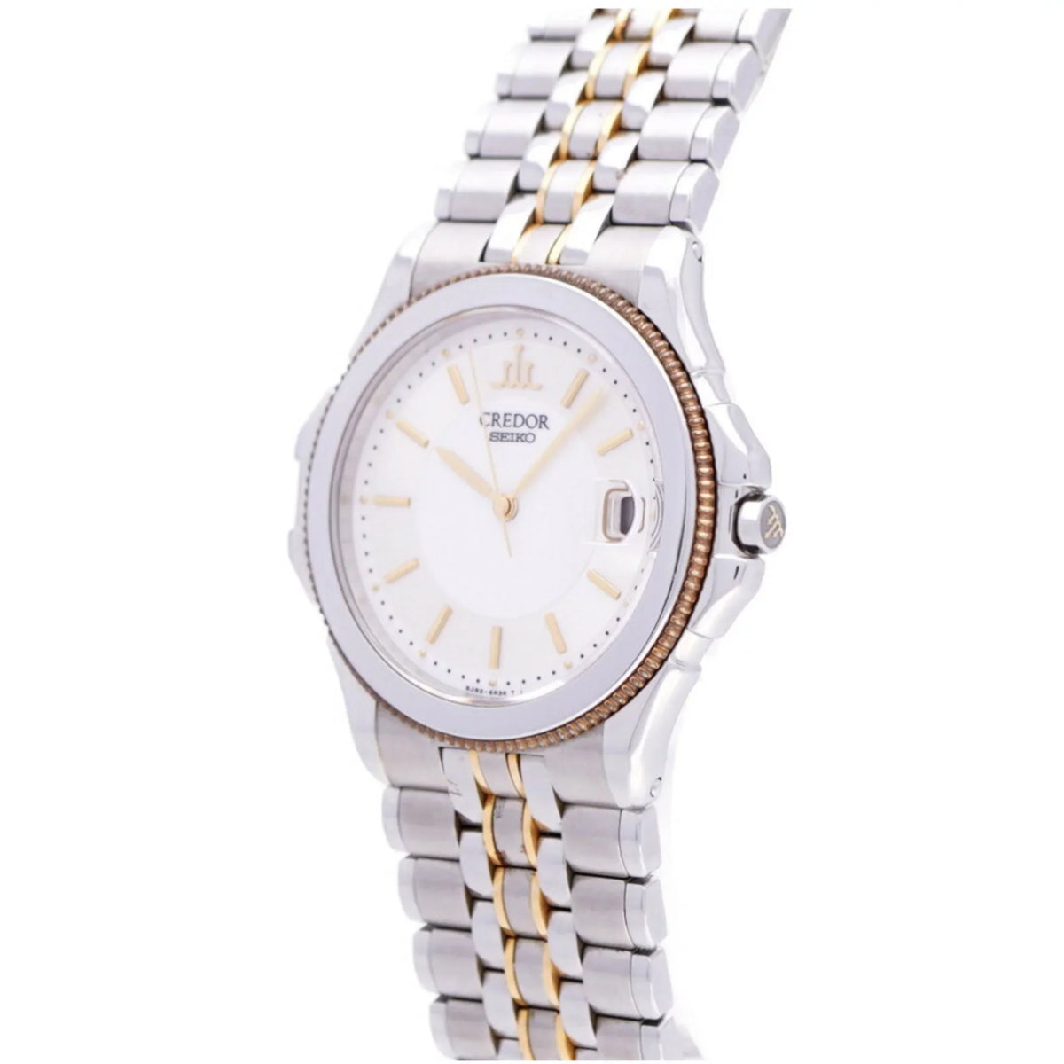 Pacific 8J82-6A20 (Fair) K18/SS silver/gold Seiko quartz Credor watch Pre-Owned