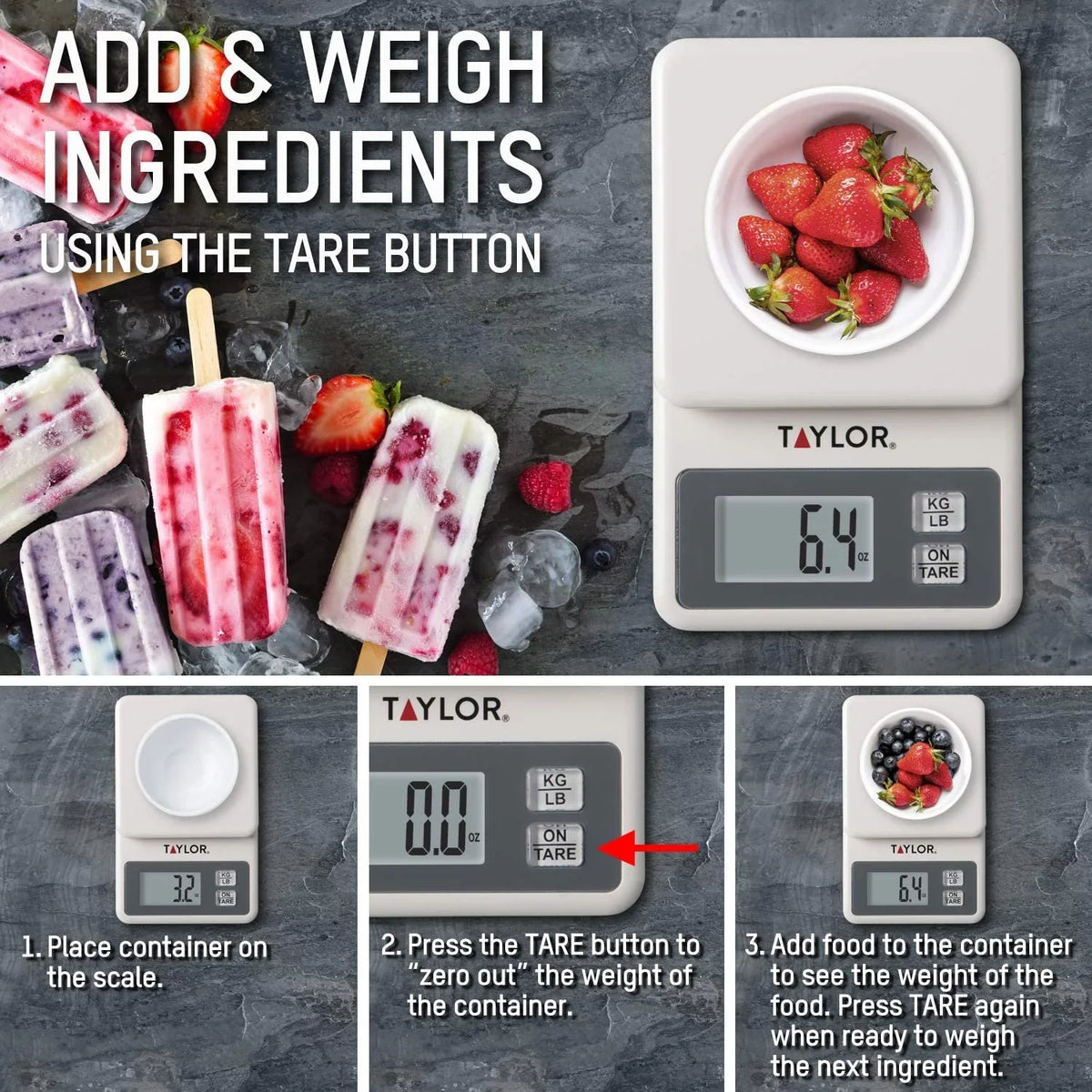 Compact Taylor White Scale Precision Digital Products