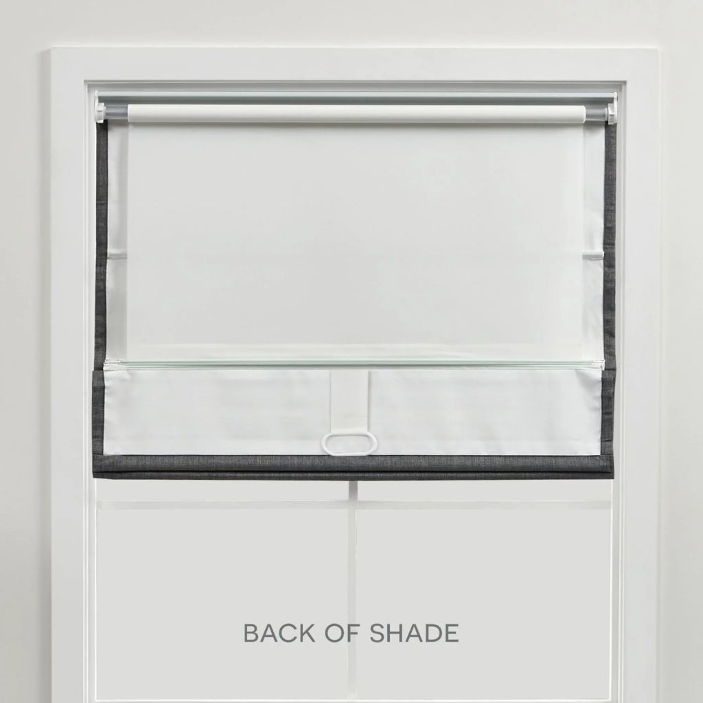 White Total Shade, Home Esme Exclusive Blackout 31"x64", Roman