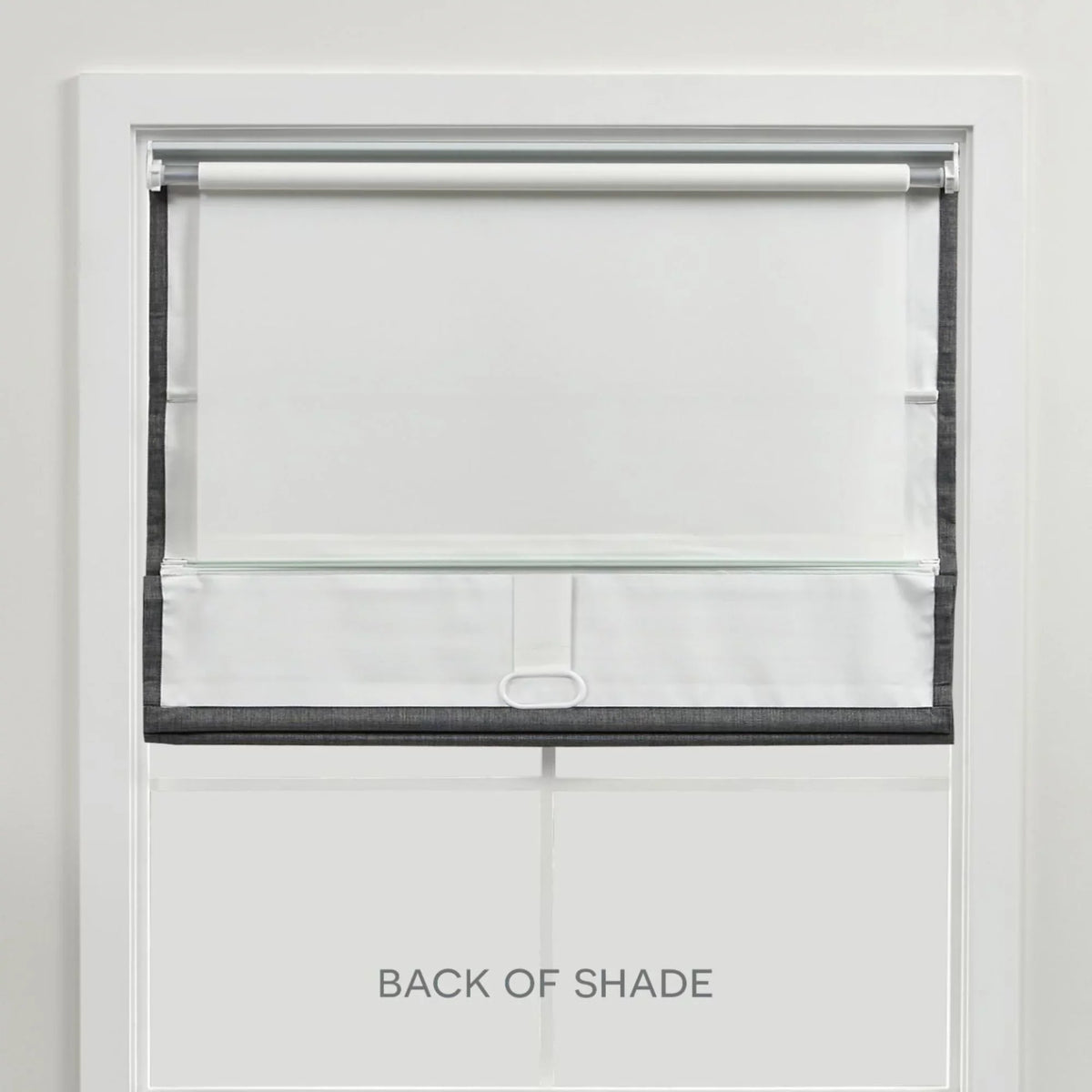 White Total Shade, Home Esme Exclusive Blackout 31"x64", Roman