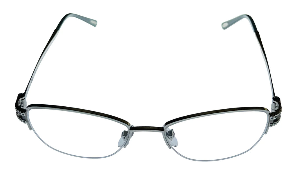 Square Plate Chopard VCH052S 52mm Silver Women's 579Y Metal Eyewear Rimless