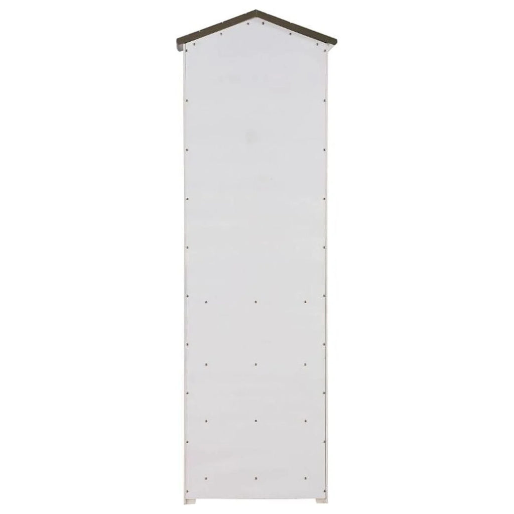 Weathered White Gray Cabinet Washed ACME Bookcase in House and Tree
