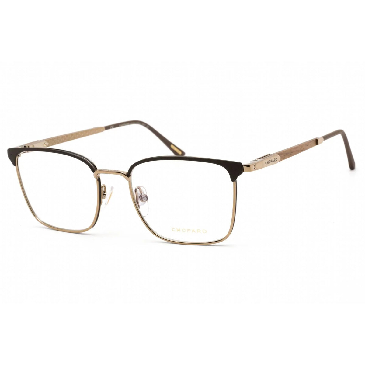 02A8 55 Men's Gold/Black/Brown mm Frame Chopard Eyeglasses, VCHG06