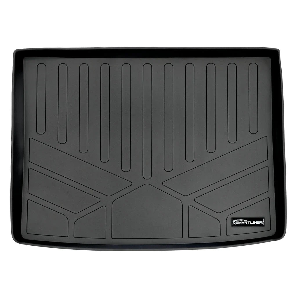 SMARTLINER Cargo Renegade All Jeep Liner With Floor Trunk climate Custom Black Mat 2015-2021 Compatible Fit