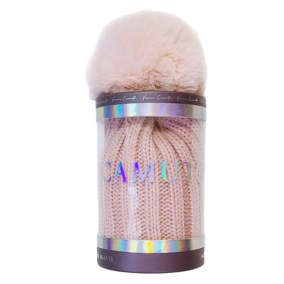 Beanie Pom Gift with Box Hat Winter Vince Camuto Fur Women's Faux