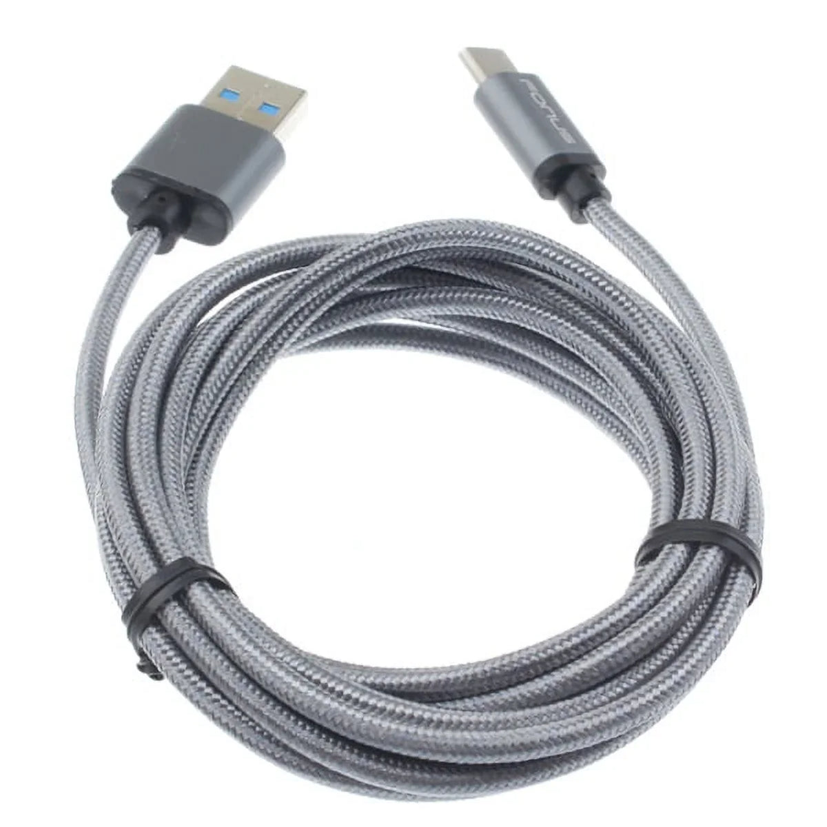 Durable Blackberry Cable 10ft 3a Braided for 3 XI Type-C w USB Vivo Wire Motion Long Sync XL - XL Charge Belt Coolpad Legacy Gray Case P6Q - Plus Rugged G9, XL Rapid BLU Holster - Pixel