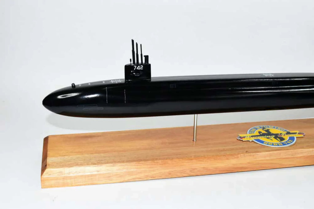 USS Model,Mahogany,20 Submarine SSBN-742 inch,Ohio (Black Wyoming Class Model Hull),Navy,Scale