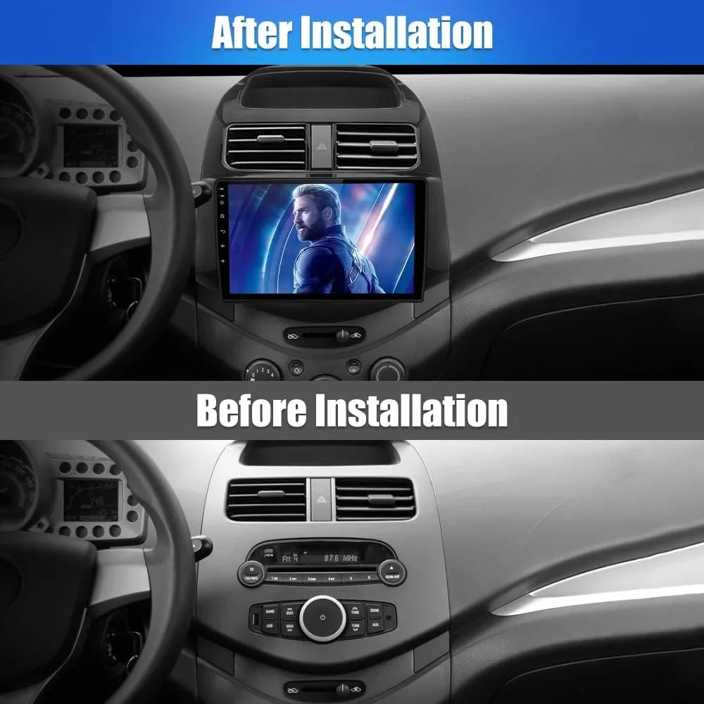 Radio with 9 2015 Wireless Auto 2013 Spark Car 2014 carplay Stereo inch Chevy for Android 2G+32G