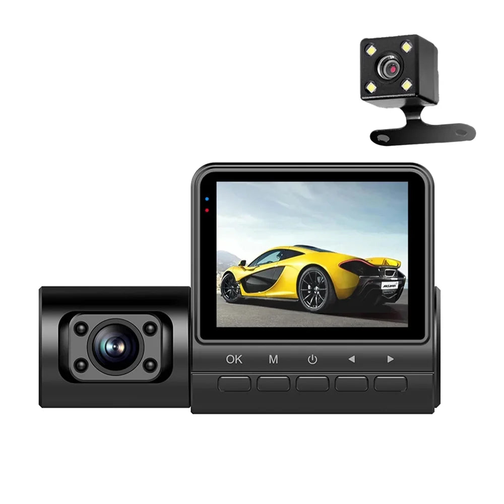 Support DVR Pinnaco Dash DVR 1080P 3-Lens Rear Dash DVR Dash 3-Lens Inch Inside Cam Camera Dashcam 3-Lens Camera Dash 1080P Inch Camera,Inside 2 Screen Camera 1080P Nebublu Rear