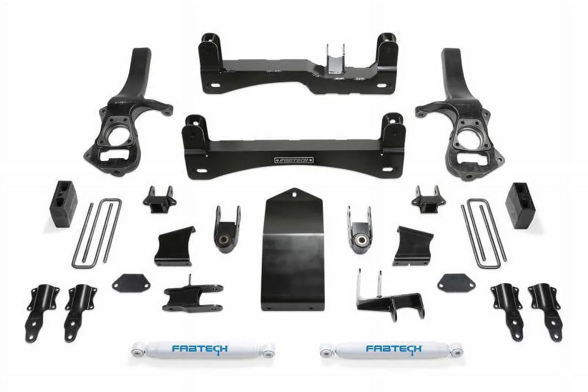 Chevrolet 6" Sierra Silverado 2019 Shocks 1500 GMC Pickup System PERF K1132 BASIC Fabtech Fits