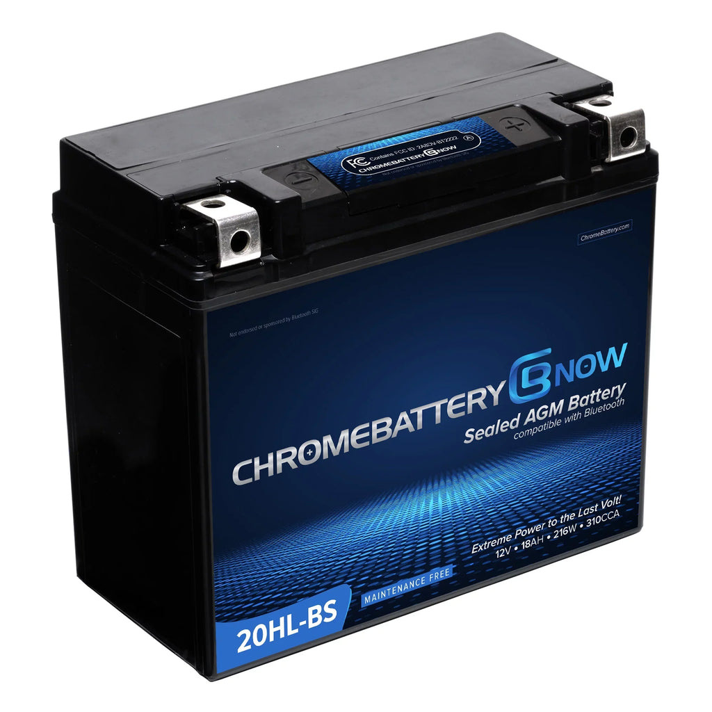 Rxp, Battery - Watercraft YTX20HL-BS Chrome Brp (2016 Gti, Intelligent Battery Smartphone Wireless Gts, 1500 Personal Gtr, - Wake Years 2019) Connectivity Rxt, AGM Gtx, for (sea-doo) Now