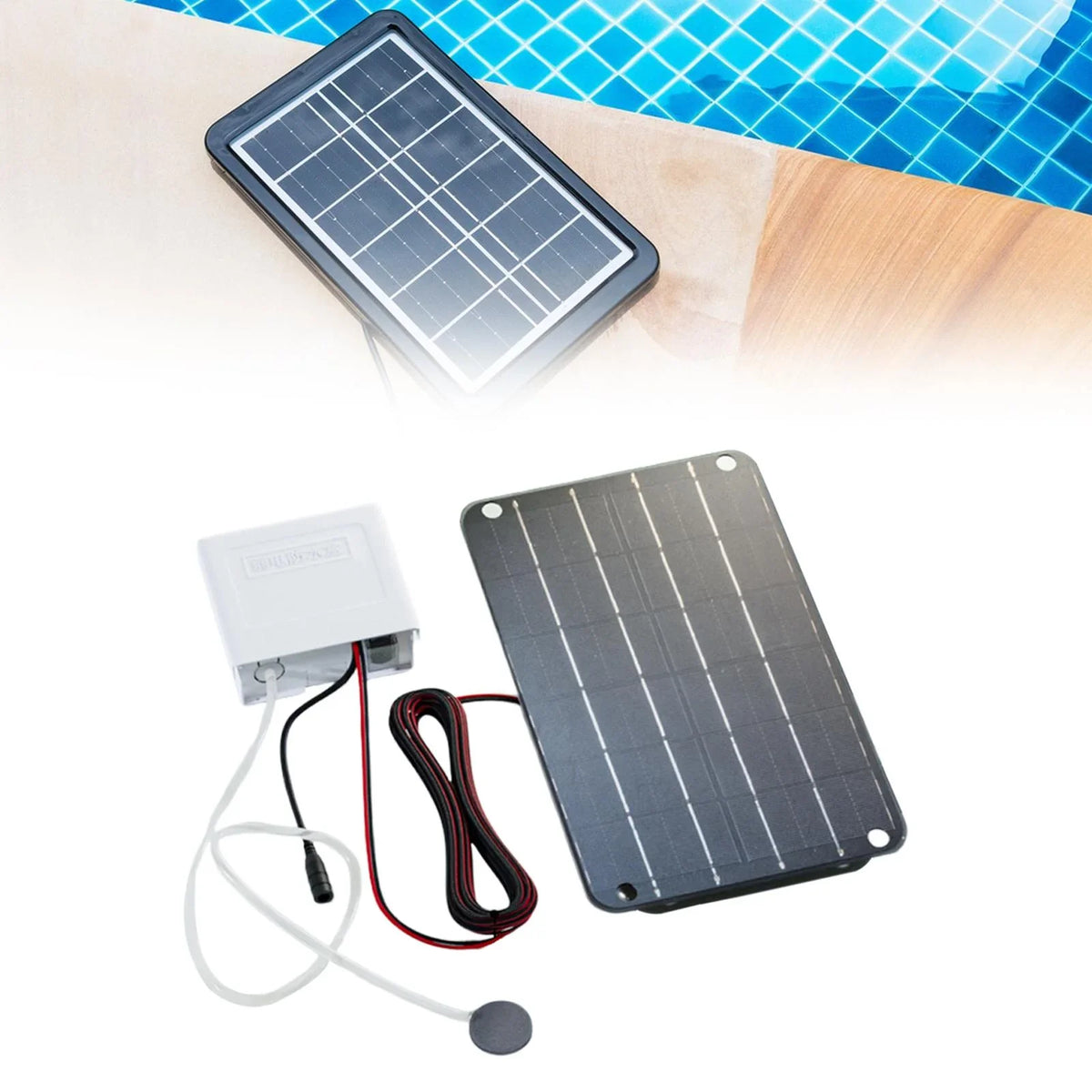 Air Aerator Solar Pump Oxygenator Powered Pond Solar Air Friendly,6V Eco jicheng Hydroponics for Pump,Aquarium Solar Silent Pond Pump