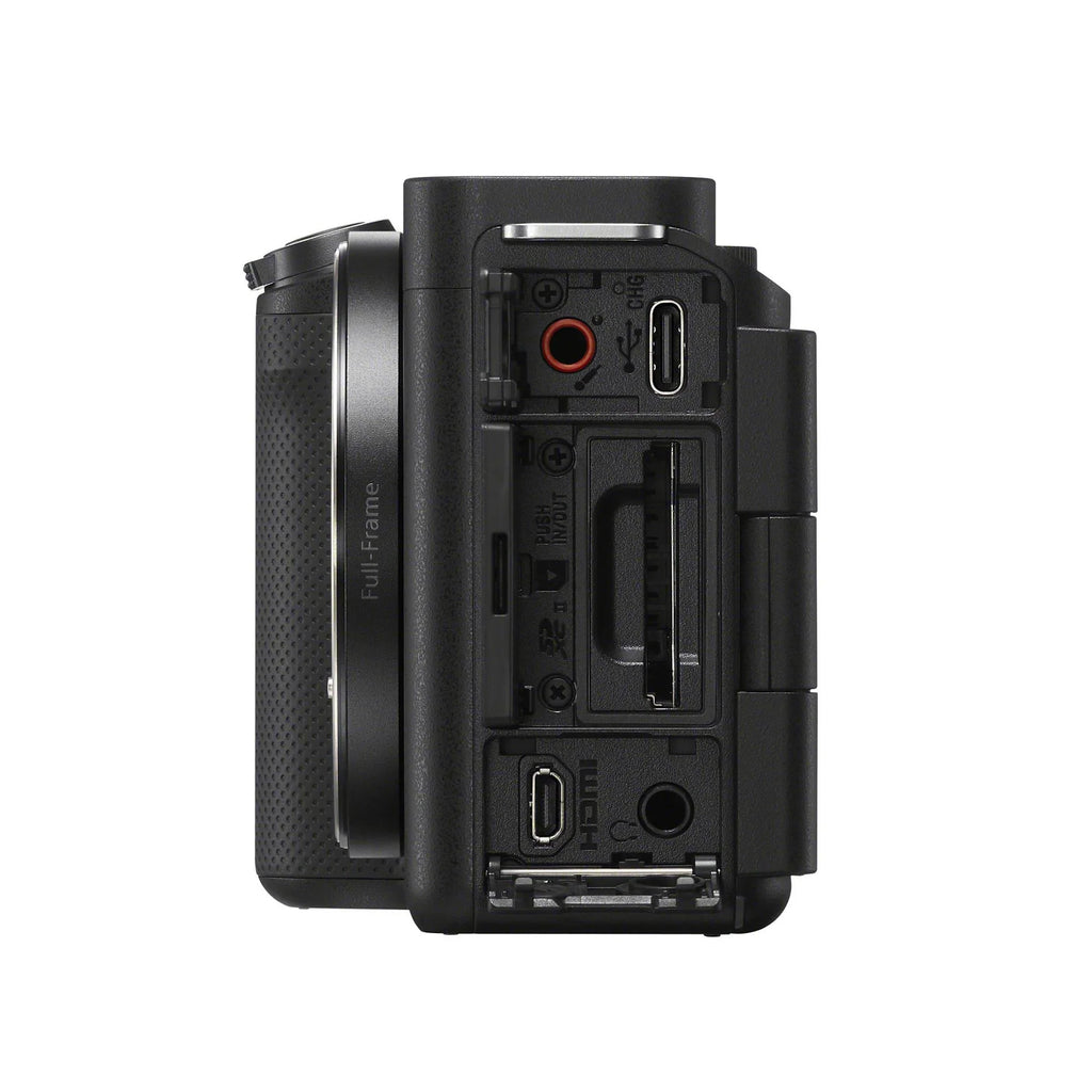 ZV-E1 Mirrorless 50mm Lens, Grip, Camera Alpha Kit and Mic with (Black)
