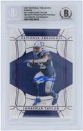 '- Jonathan Treasures Fanatics Taylor Authenticated 10 Certified Colts Beckett Authentic Autographed Fanatics Panini Purple Indianapolis #/49 2021 Card Witnessed #31 National