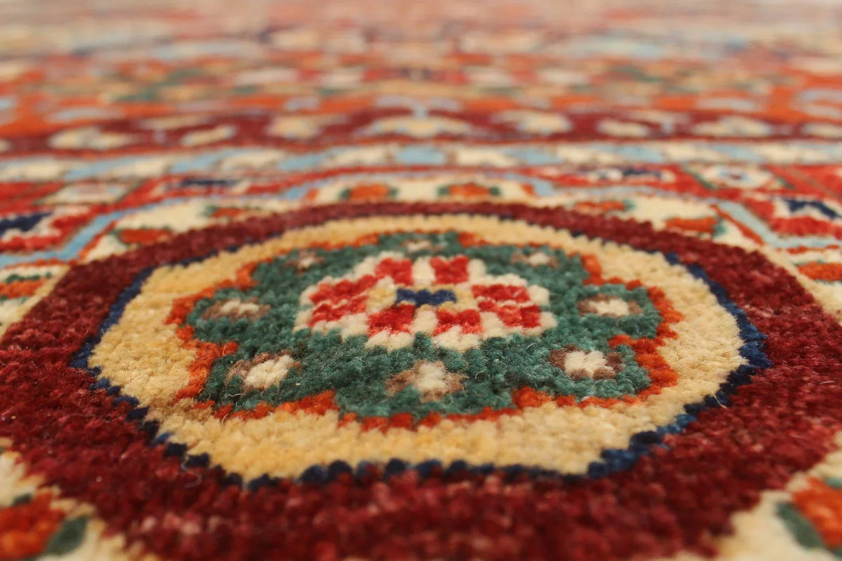 Blue/Red 8'2" Rug, x Aria 9'11" Percival