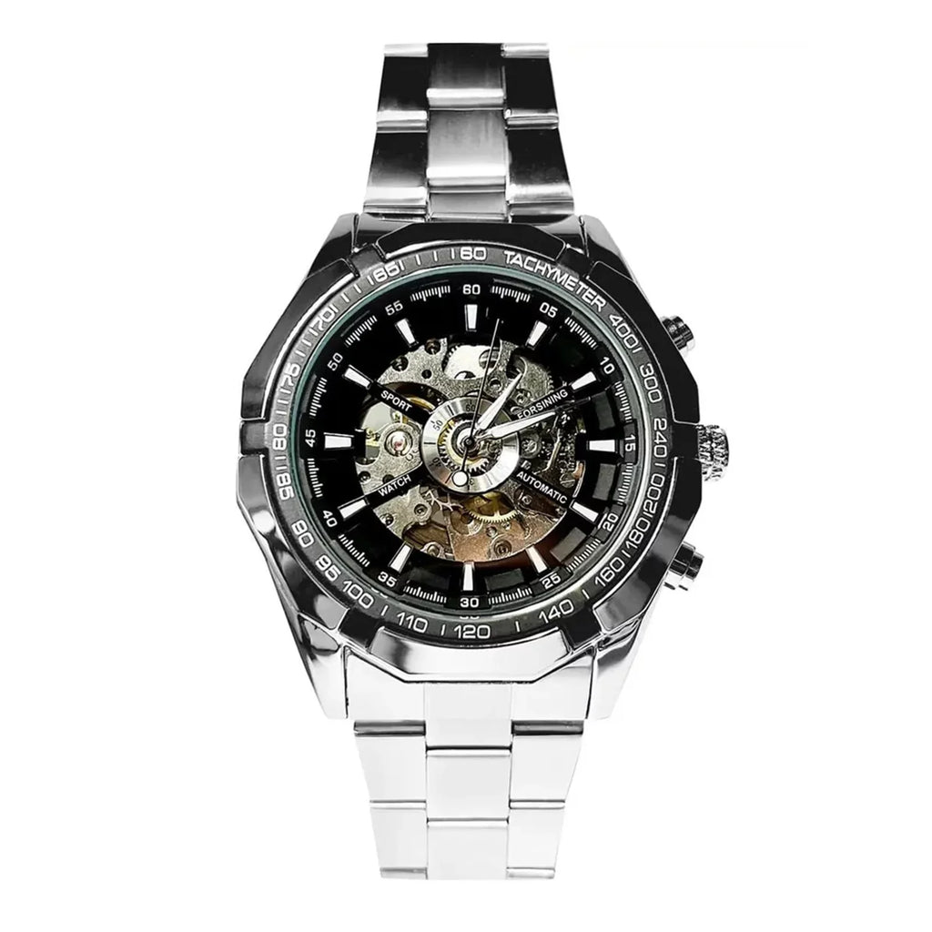 Mechanical Automatic Watch Mens Steel YOHOME Hollow Belt 50% off! Up to Full