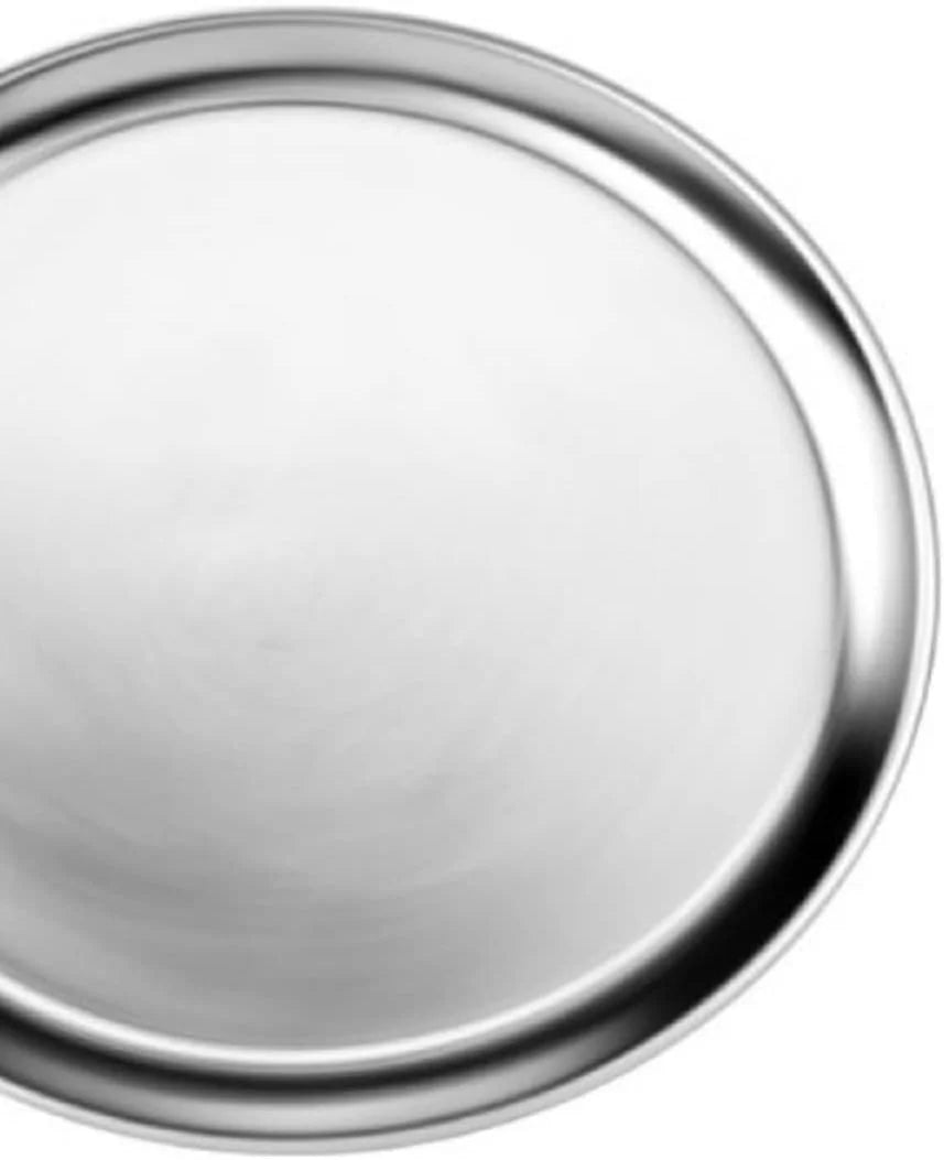 Pizza Tray Baking TrueCraftware- Baking Wide Pizza Tray Aluminum Set 3 Tray for of Home Pan & Rim- Round Kitchen Pizza Round Pizzeria 17” Bakeware Pan Restaurants Tray