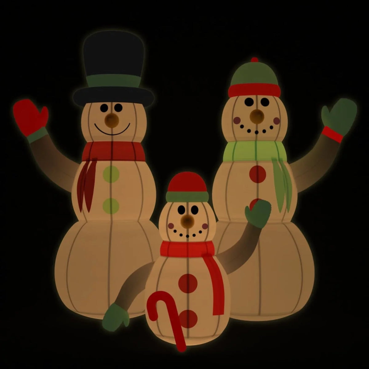 with Inflatable LEDs Aibecy ft Family 12 Snowman